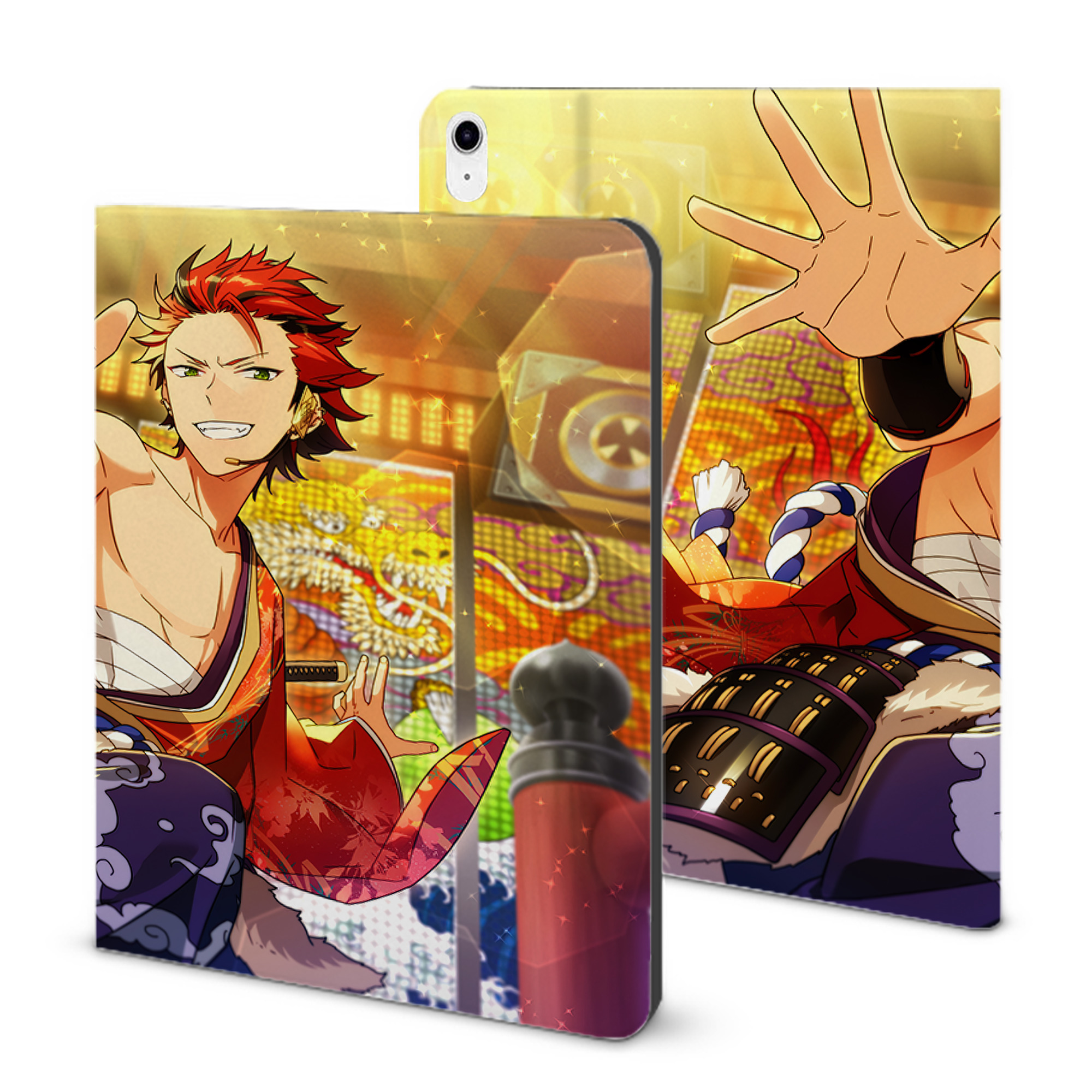 （画像用） あんさんぶるスターズ! Ensemble Stars IPad ケース ブック型 PUレザー TPU 耐衝撃 軽量 薄型 ペン収納なし 全面保護 IPad 各モデル対応